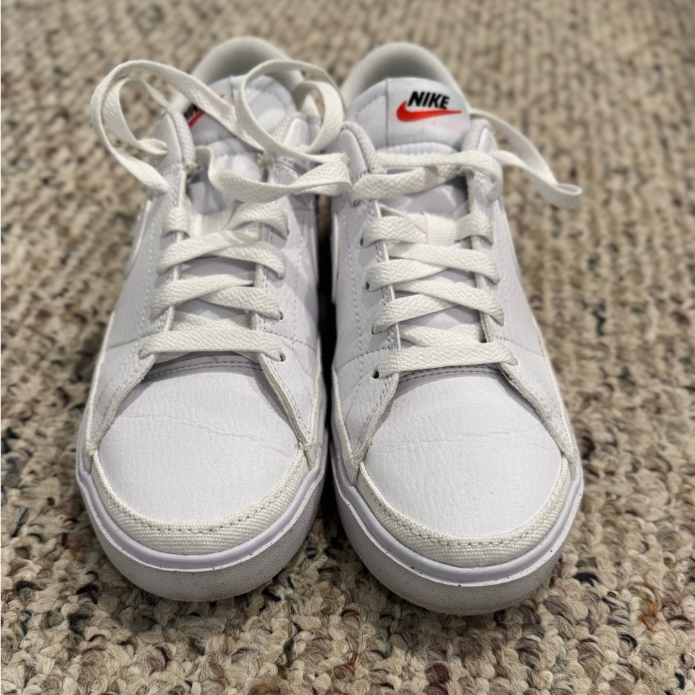 Nike Classic White Lace-Up Sneakers